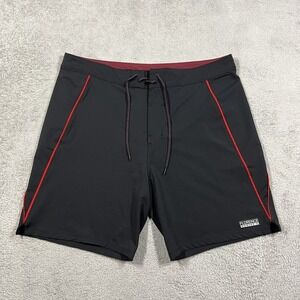 Florence Marine X Board Shorts Mens 33 Black Burgee Gamma Surfing Performance